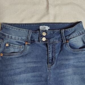 refuge Medium Blue Flared Jeans